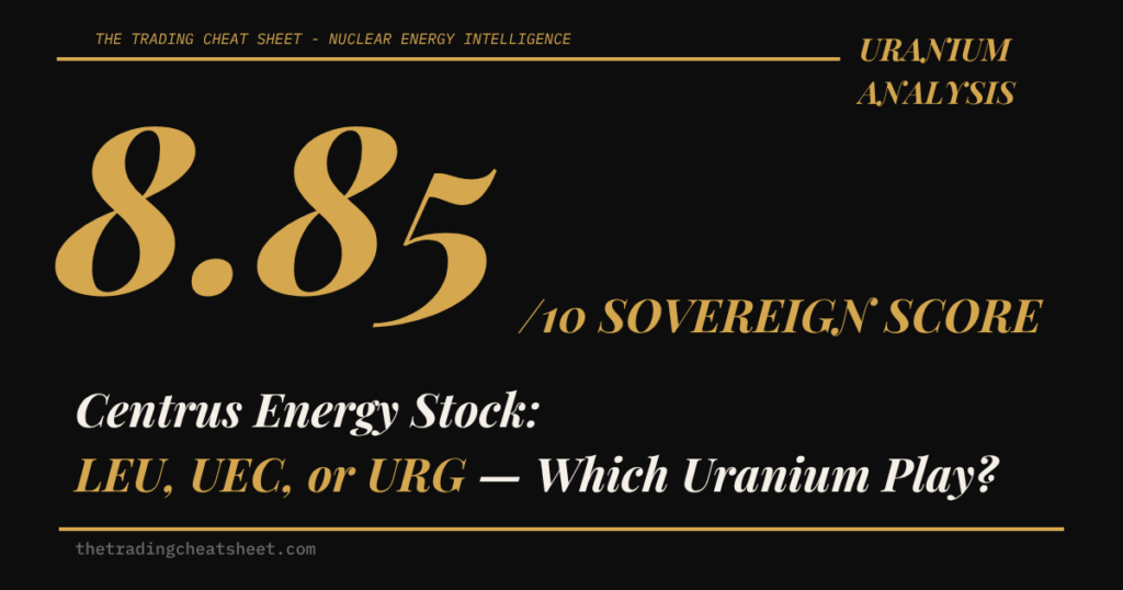 Centrus Energy Stock: LEU, UEC, or URG — Which Uranium Play?