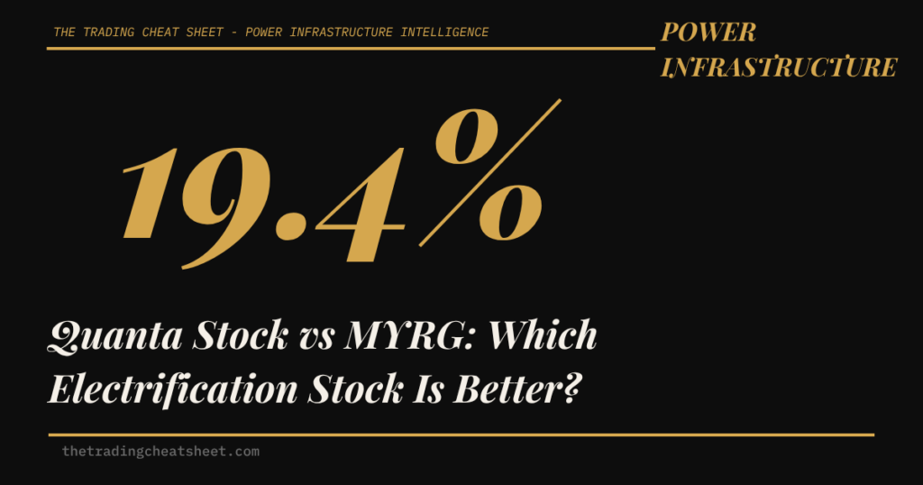 Quanta Stock vs MYRG: Which Electrification Stock Is Better?
